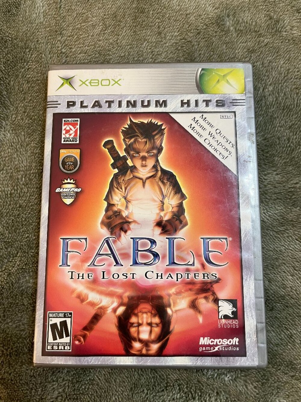 Fable The Lost Chapters Xbox Platinum Hits CIB Manual Untested Original